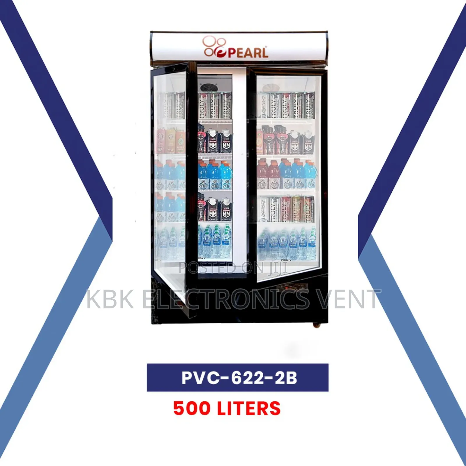 Pearl 510ltr Double Door Showcase Refrigerator