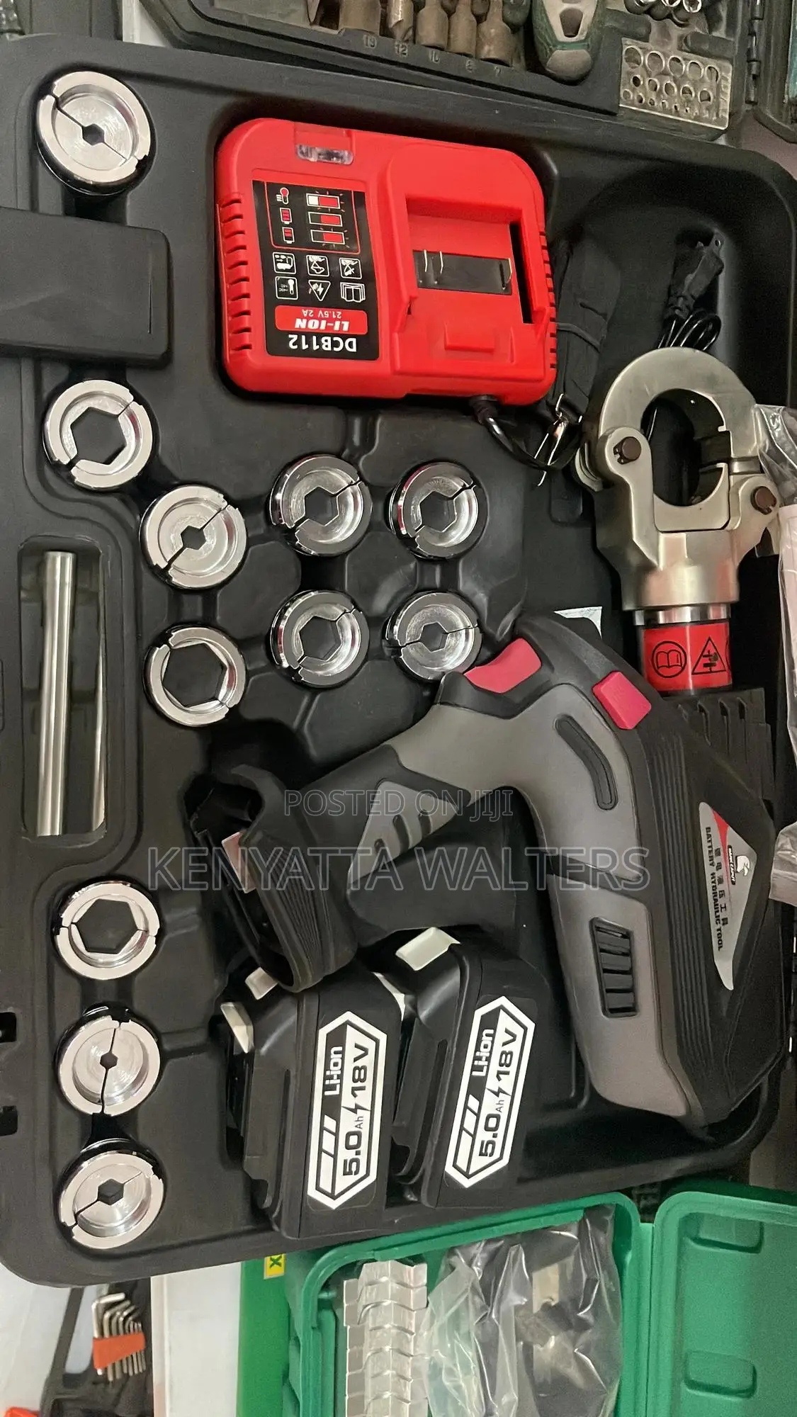 Lithium-Ion Cordless Hydraulic Crimping Tool