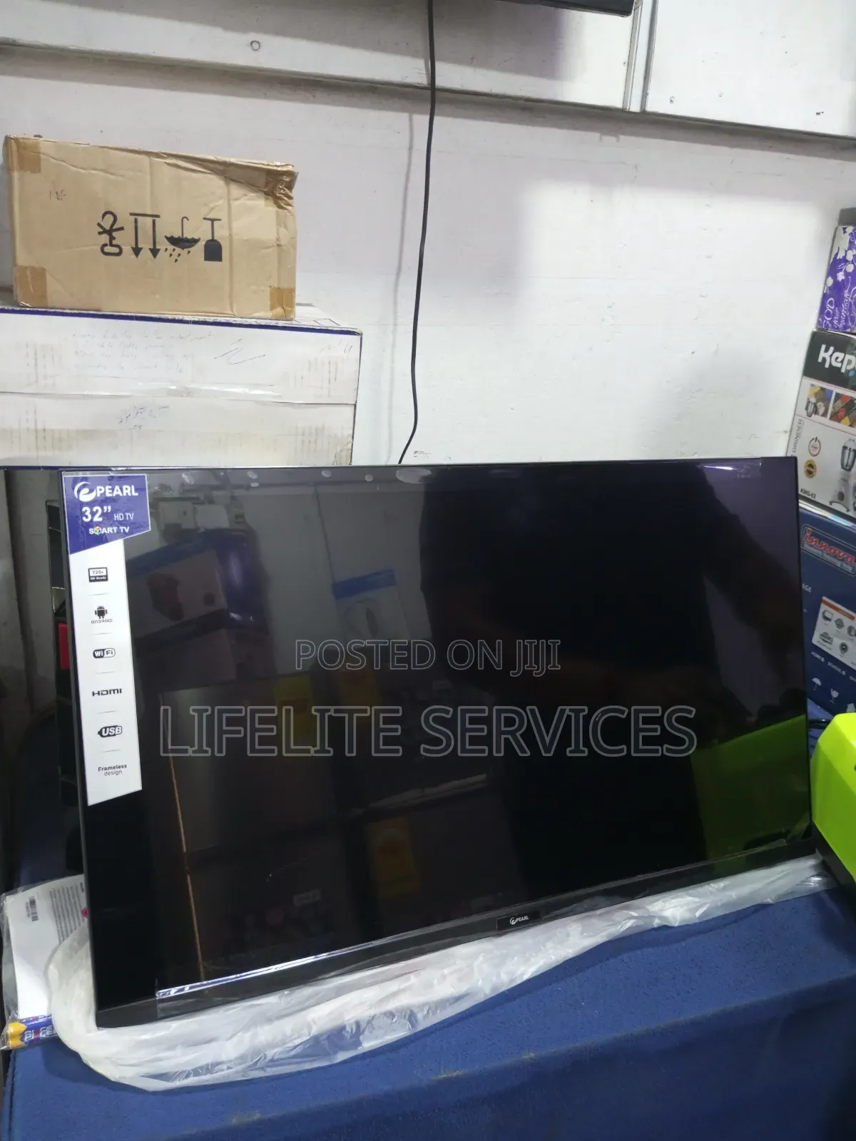 Slim Frame Smart Tv 32- Pearl