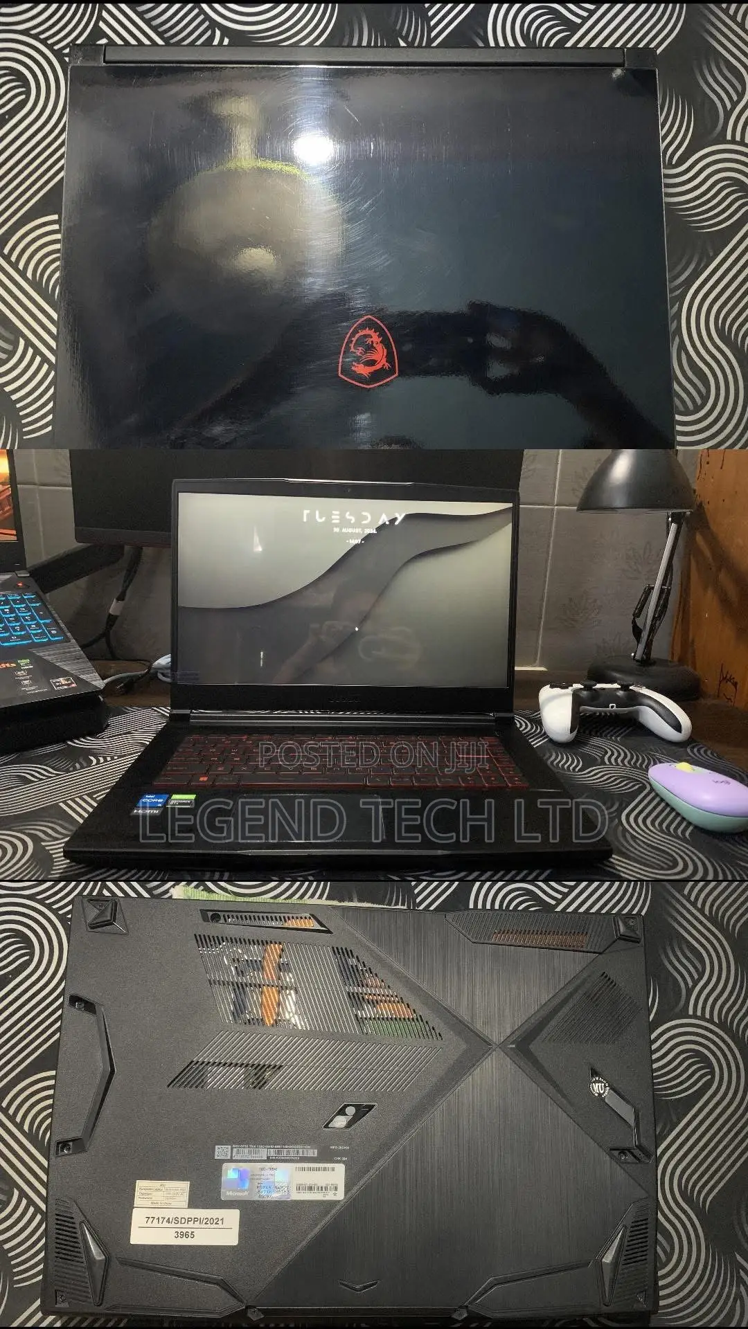 Laptop MSI GL63 8RD 16GB Intel Core i7 HDD+SSD 256GB