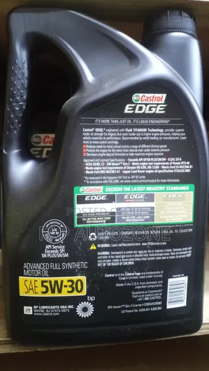 Authentic Castrol Edge Oil 5w 30 for All Cars Imported From the USA