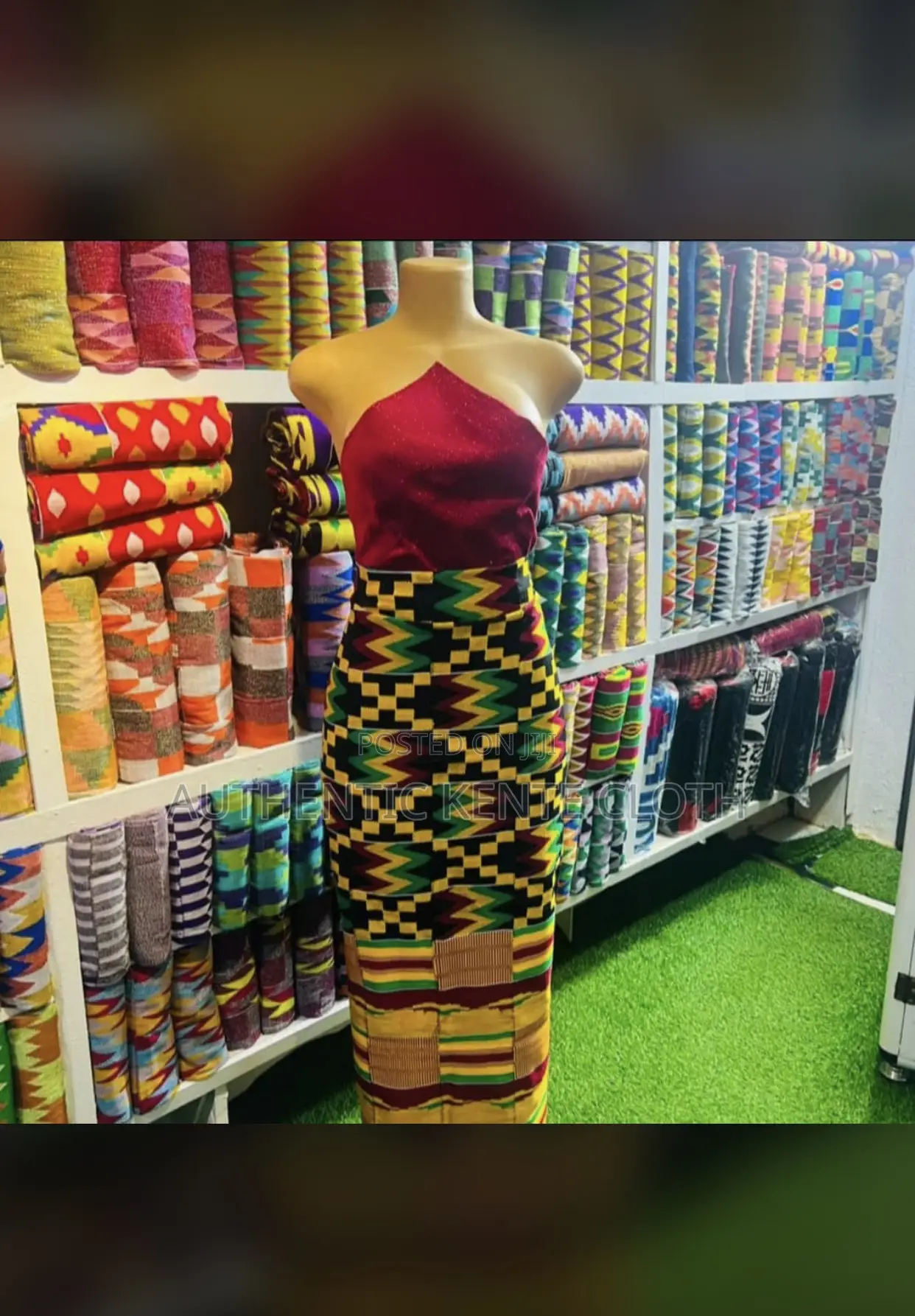 Original Fatia Fata Nkrumah Bonwire Kente