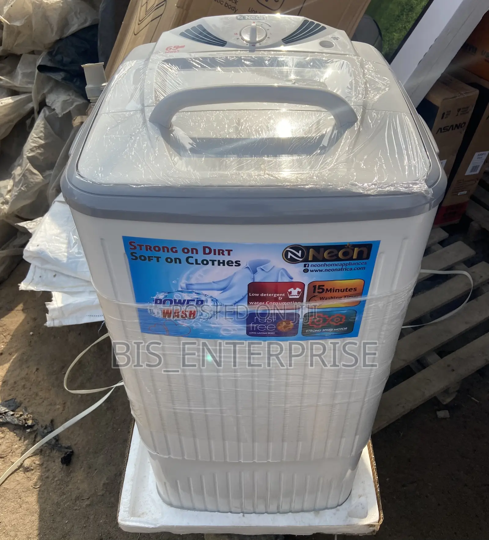 Neon Washing Machine Single Tub 6.5kg