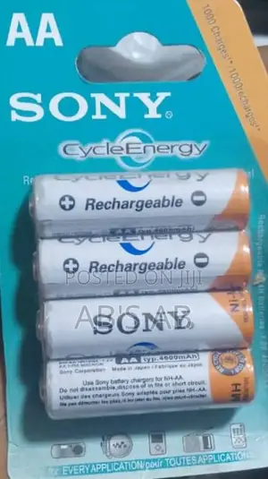 Rechargeable Batteries (Sony Aa)