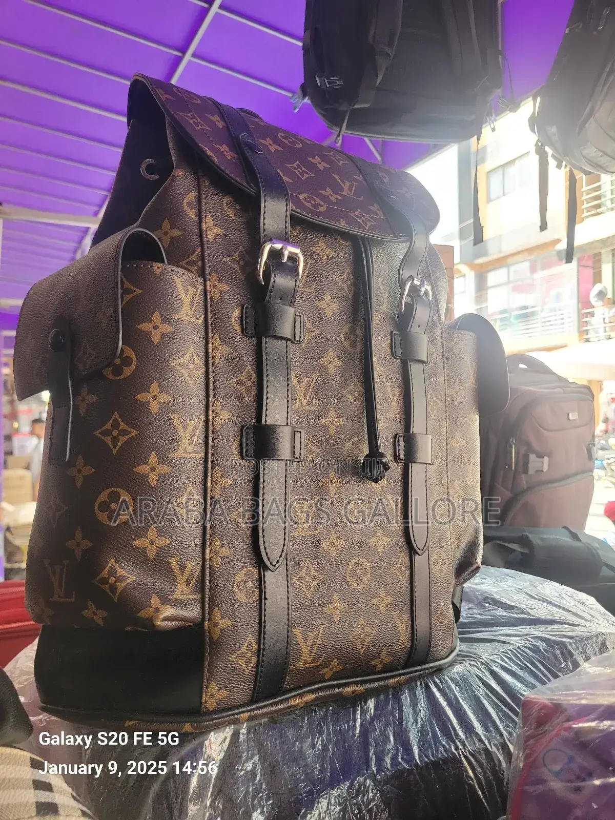 Louis Vuitton Leather Backpack