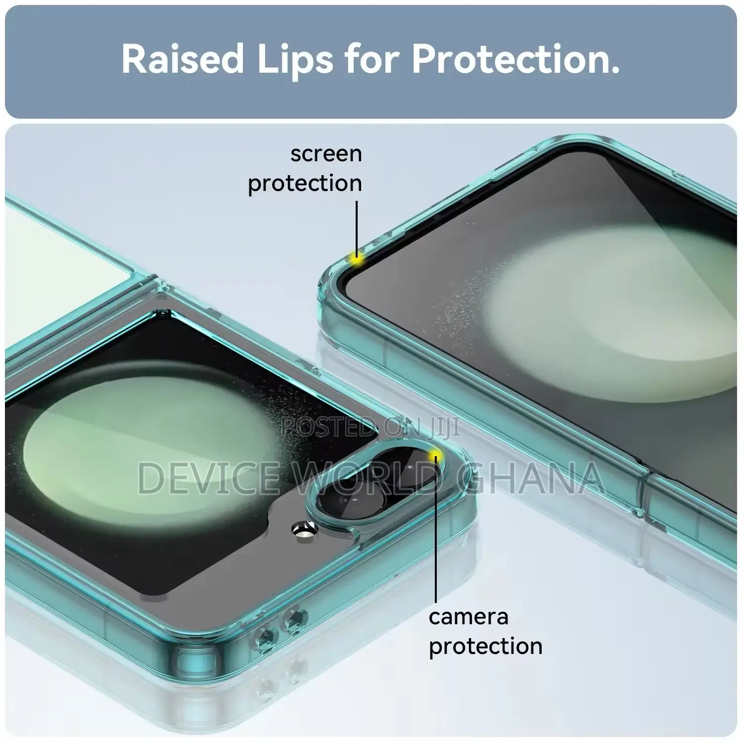 Transparent Color Case Available for Samsung Z Flip 6 and 5