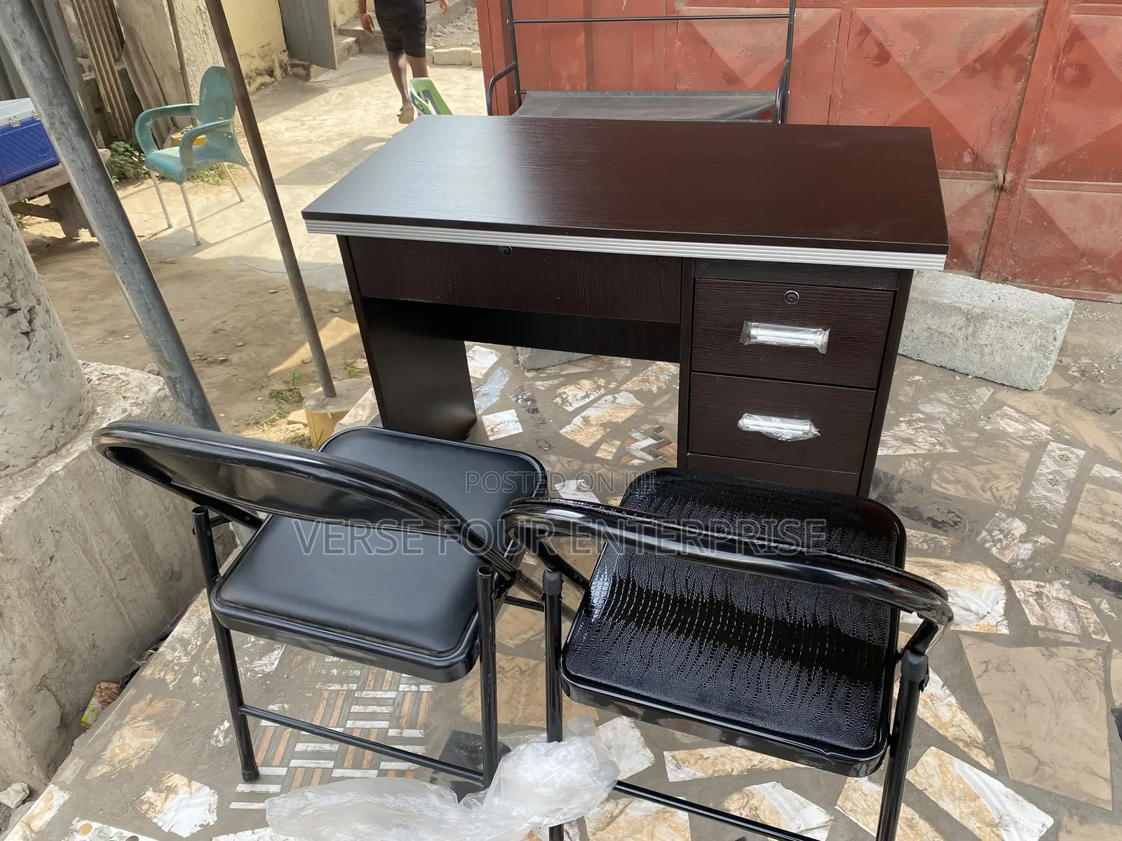 Office Desk Set -Two Chairs - Medium