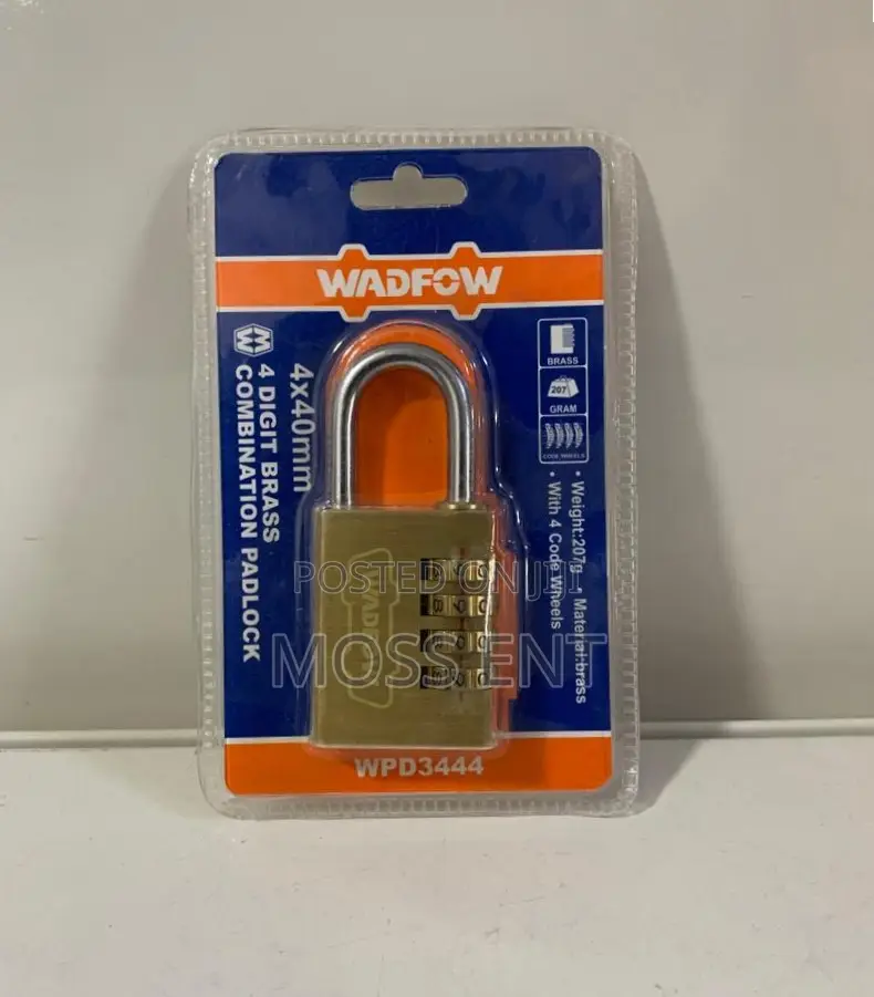 4 Digit Brass Combination Padlock - Wpd3444