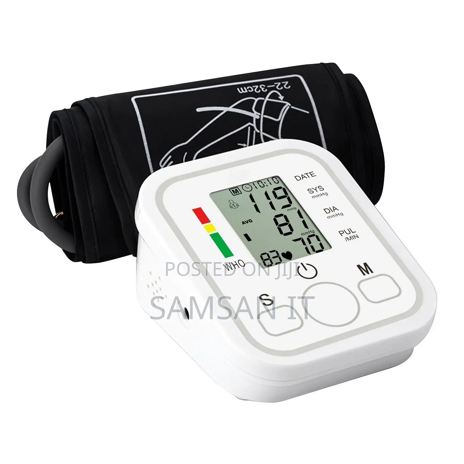 Digital Blood Pressure (BP) Monitor With Sound and Storage
