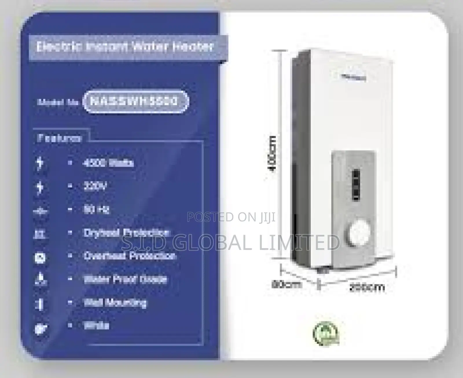 Stay Warm With NASCO-4500-WATT-INSTANT-WATER-HEATER