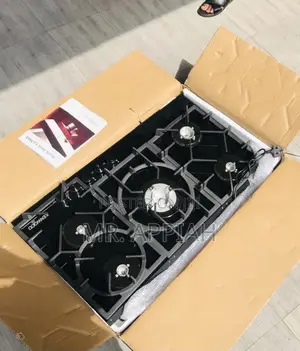Long Lasting Kenwood 5 Gas Built-in Burner(Black)