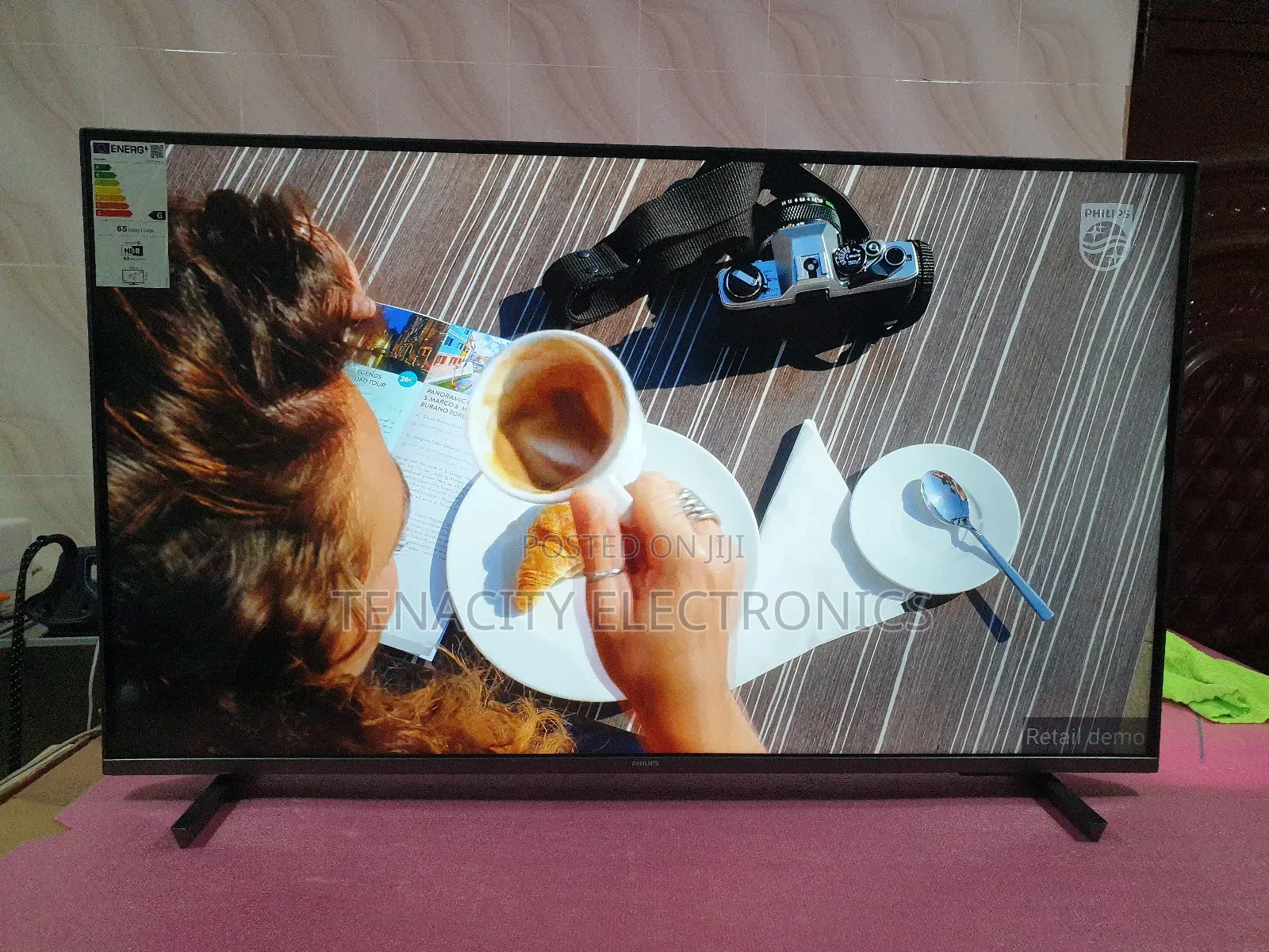 New 43"Philips Android Uhd HDR Smart Satellite Tv