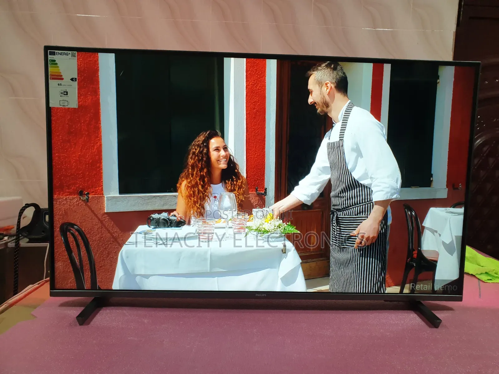 New 43"Philips Android Uhd HDR Smart Satellite Tv