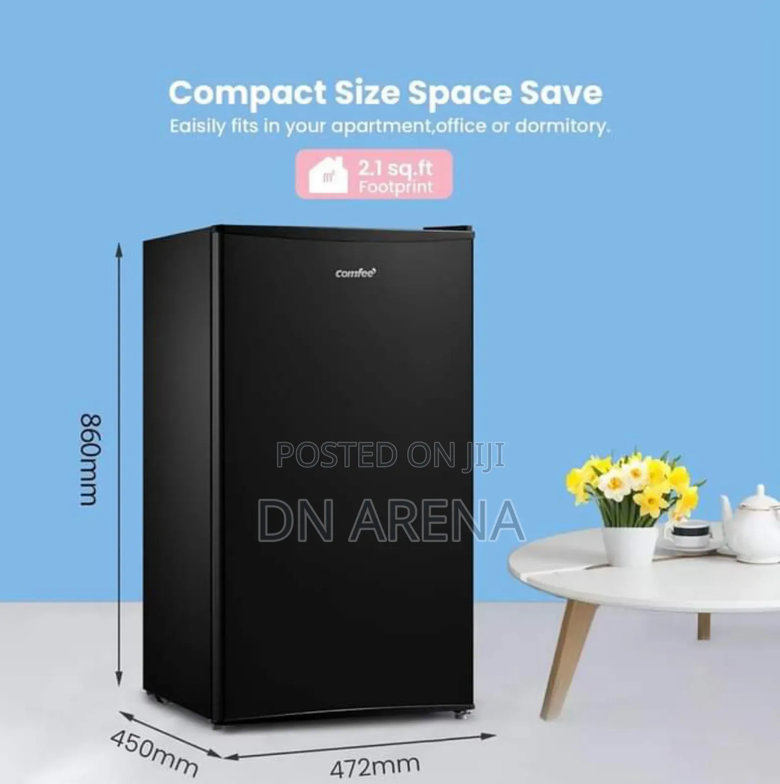 COMFEE' RCD93WH2(E) Under Counter Fridge 93L - Cooler Box