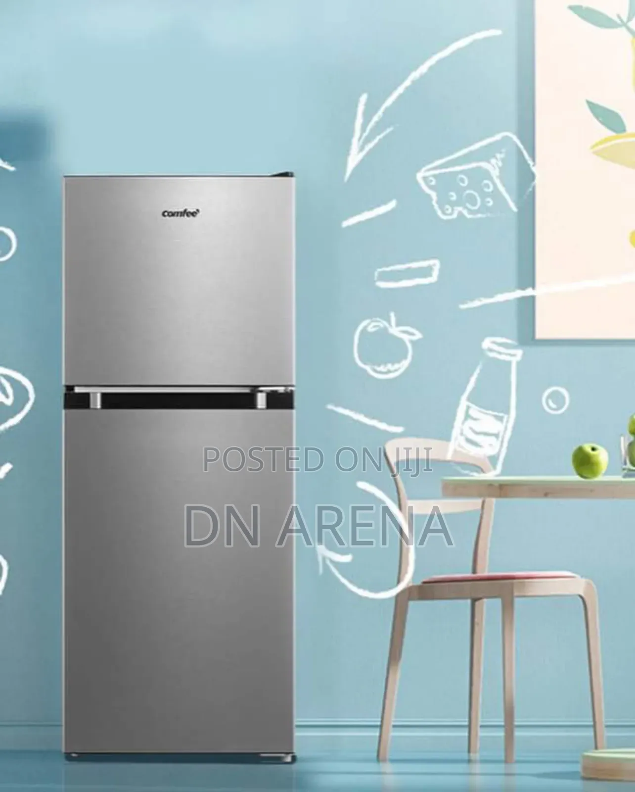 COMFEE' CRM45D3AST 4.5 Cu Ft Double Door Refrigerator