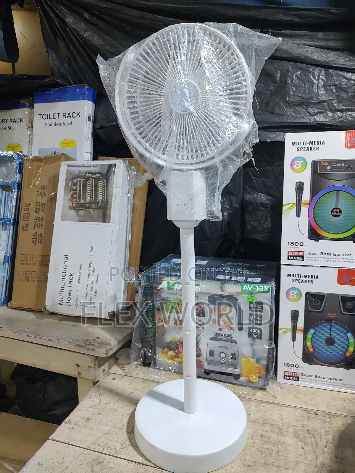 Foldable Chargeable Fan Rotating