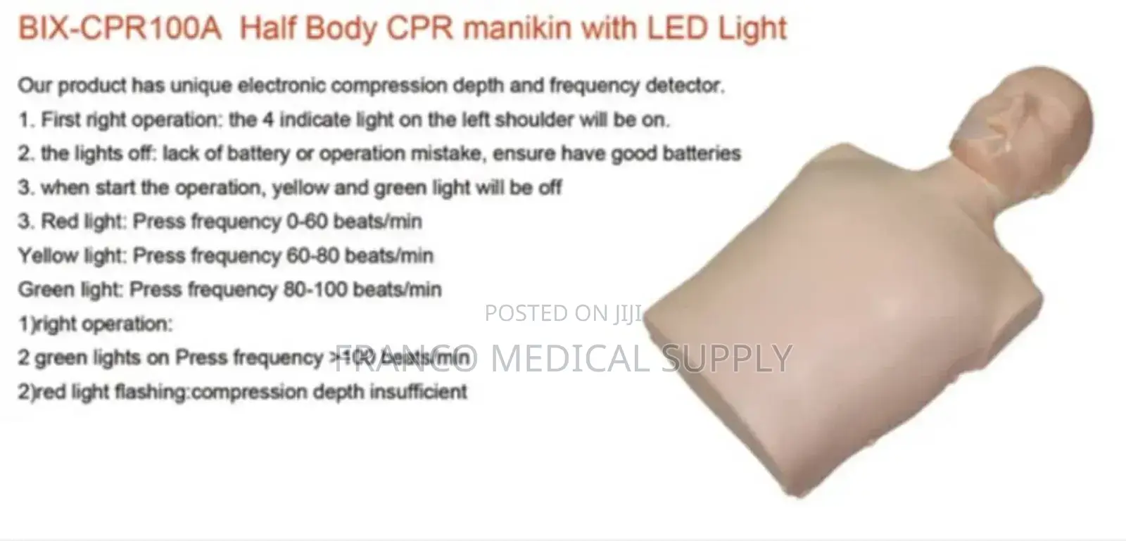CPR Manikin (Dummy) Half Body