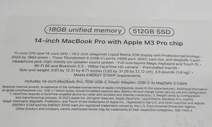 Laptop Apple MacBook Pro 2023 M3 14-Inch 18GB Apple M3 Pro SSD 512GB
