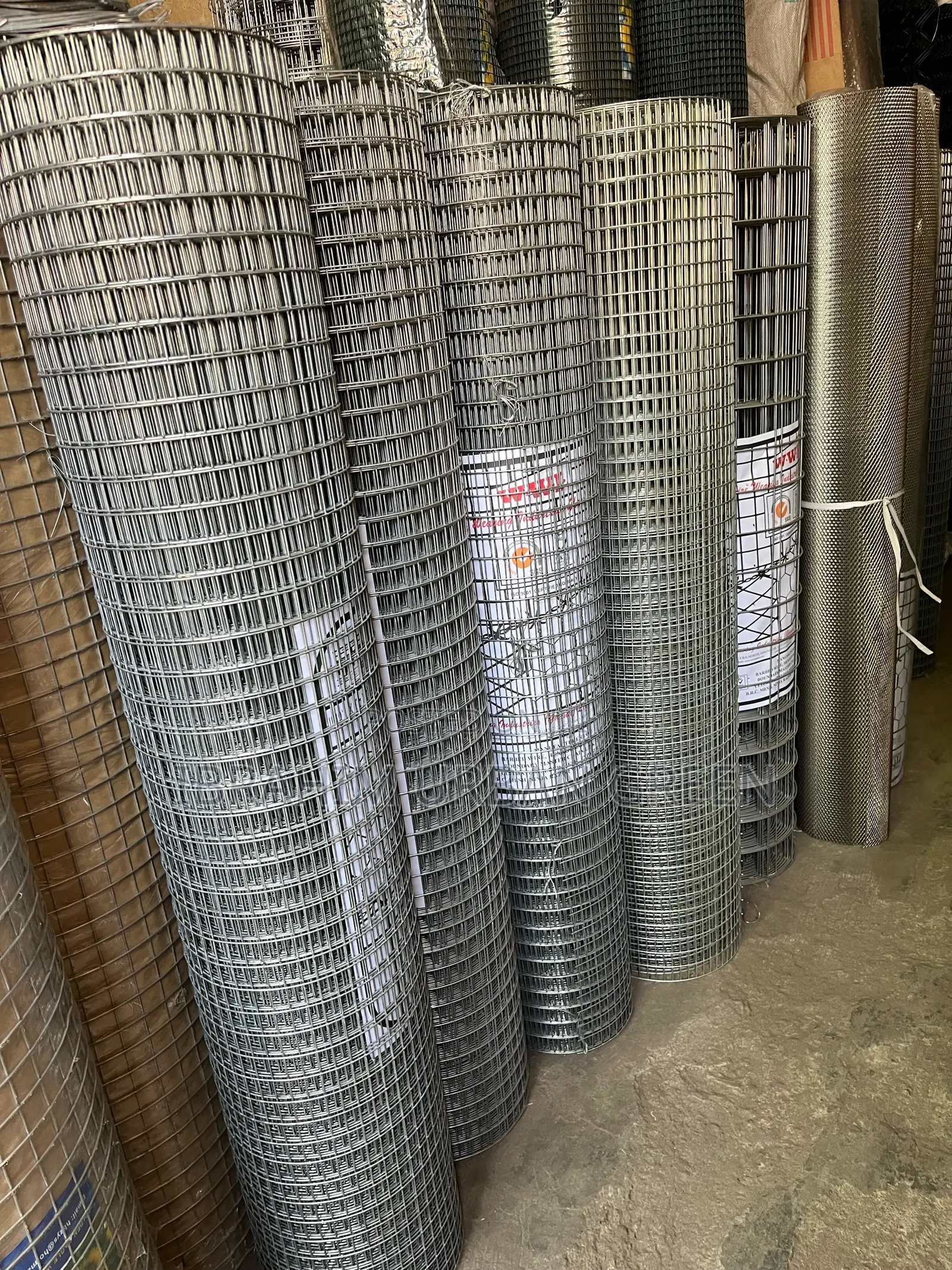 Half by One Galvanized Mesh