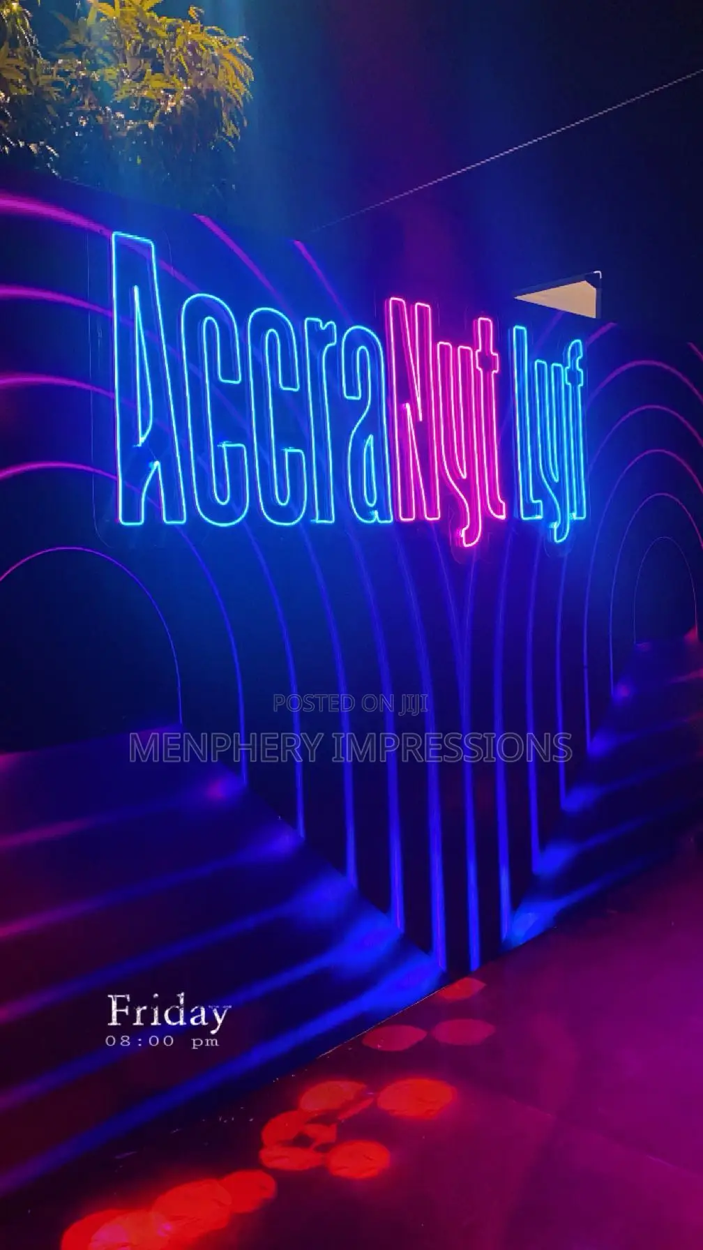 Lighted Colorful Sign For Events