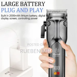 Low Noise Kemei KM-2629 Cordless Salon Barbering Machine