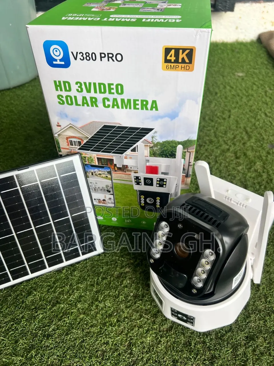 Dual Lens Waterproof CCTV With Sim Slot and Solar Panel