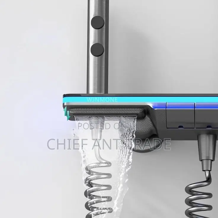 Digital Shower. Temperature Reading. 8022h. Telephone