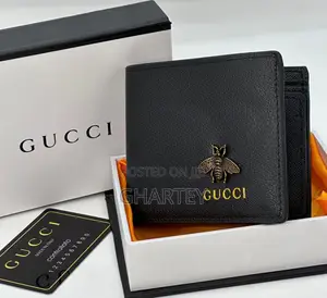 Luxury Fashionable Soft Leather Mens Gucci Pocket Wallet