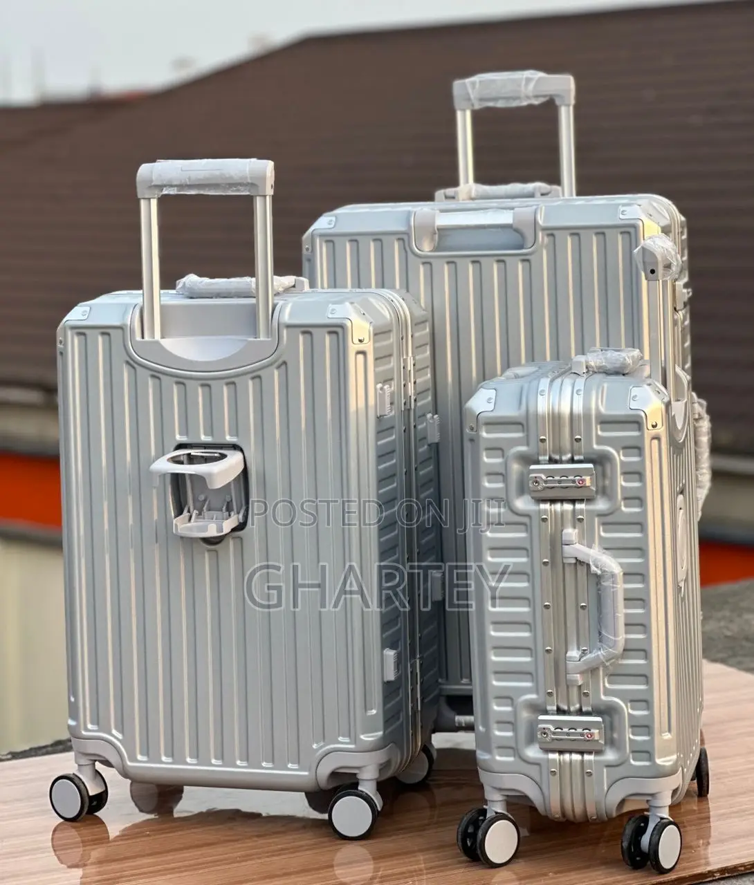 Plastic 4 Wheel Travel Trolley Bags