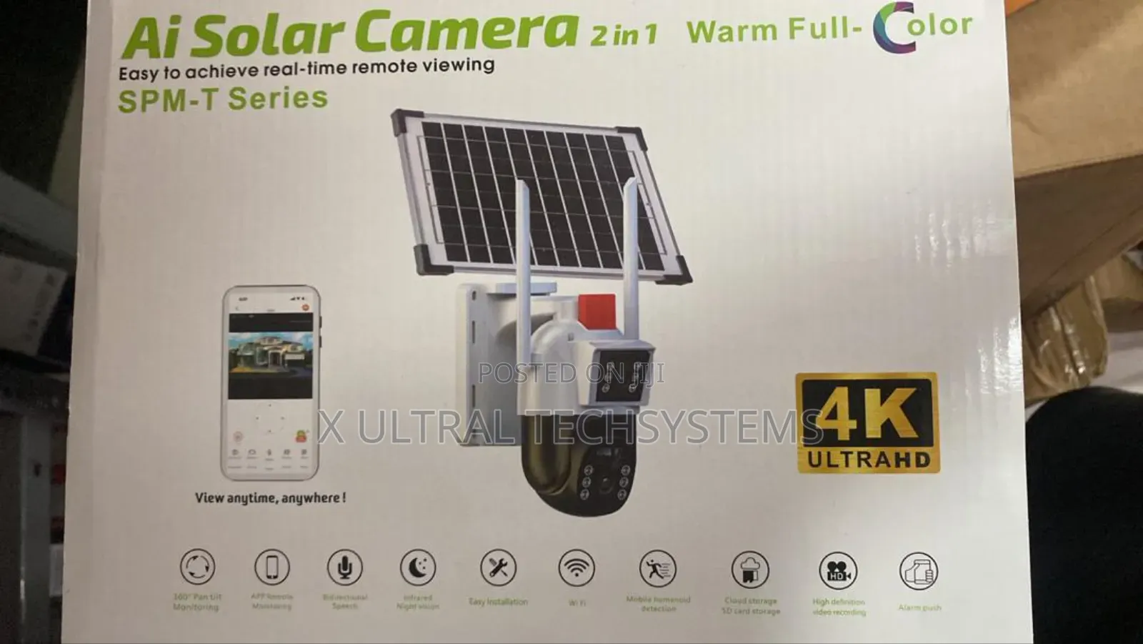 4g Ai Smart Solar Camera ( All Sim Card )