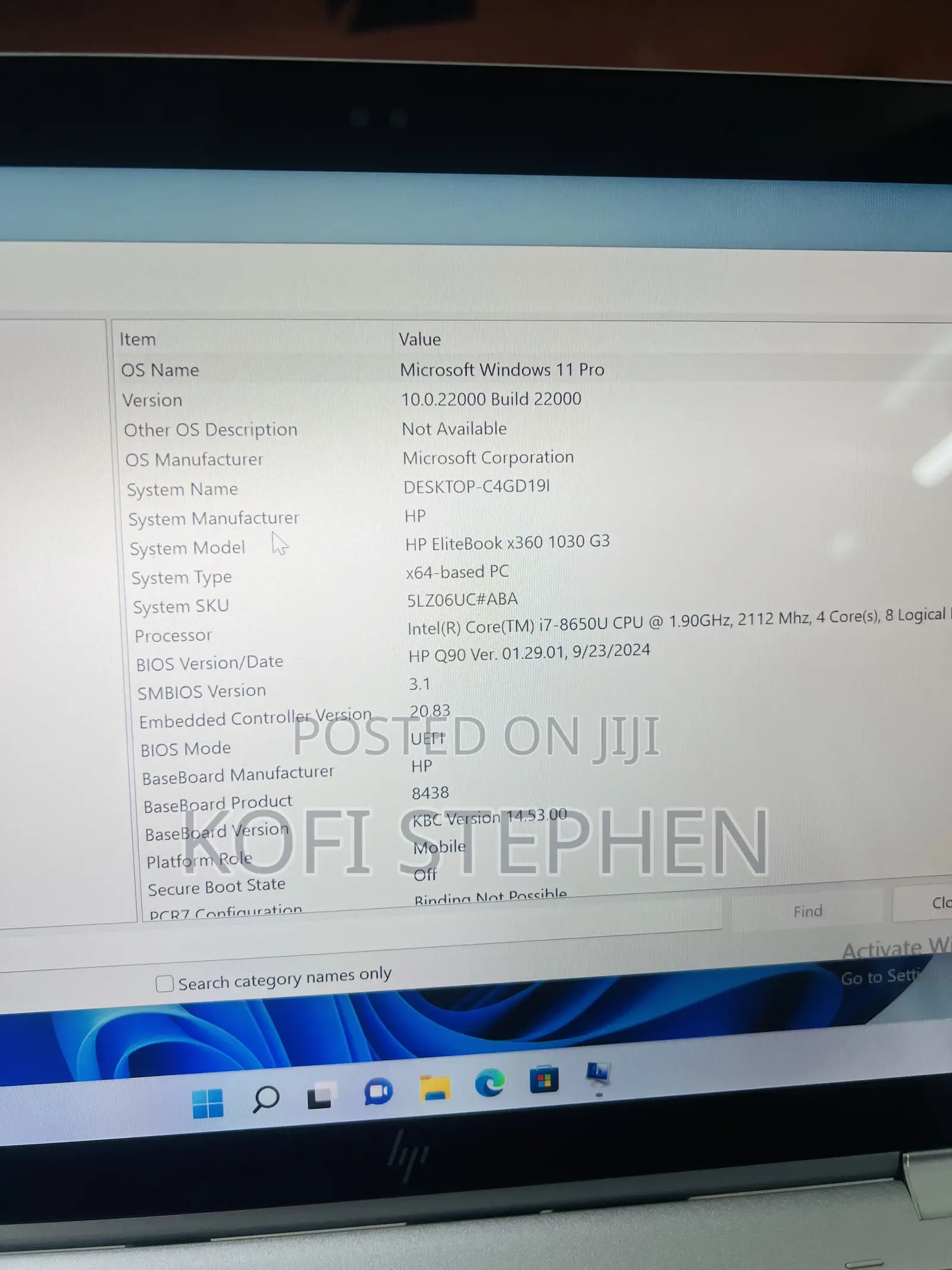 Laptop HP EliteBook X360 1030 G3 8GB Intel Core I7 SSD 256GB