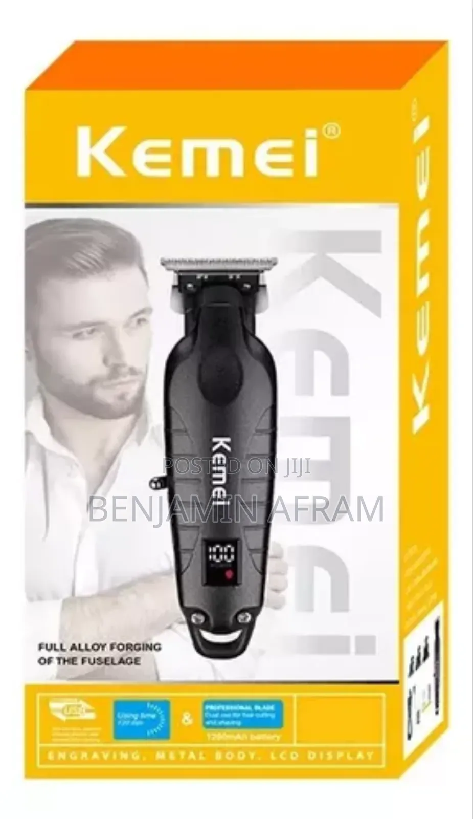 Rechargeable Cordless Hair Clippers Km-2293