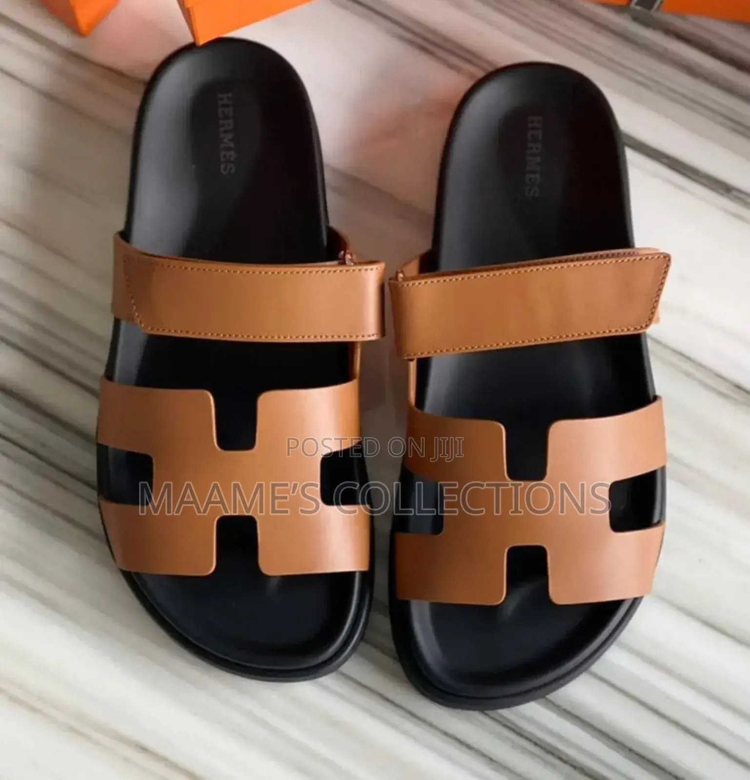Original Hermes Leather Slippers ( in a Box) Size 37- 42