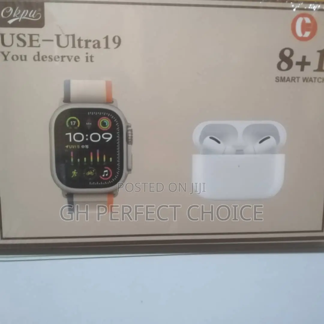 8 in 1 Smart Watch With Airpod