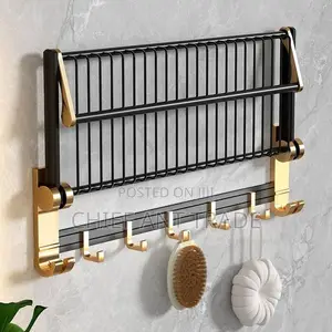 Towel Rack. Black Gold. 1020
