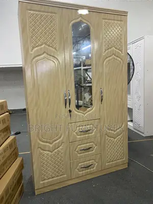 Foreign 3doors Wardrobe With Mirror and Drowners