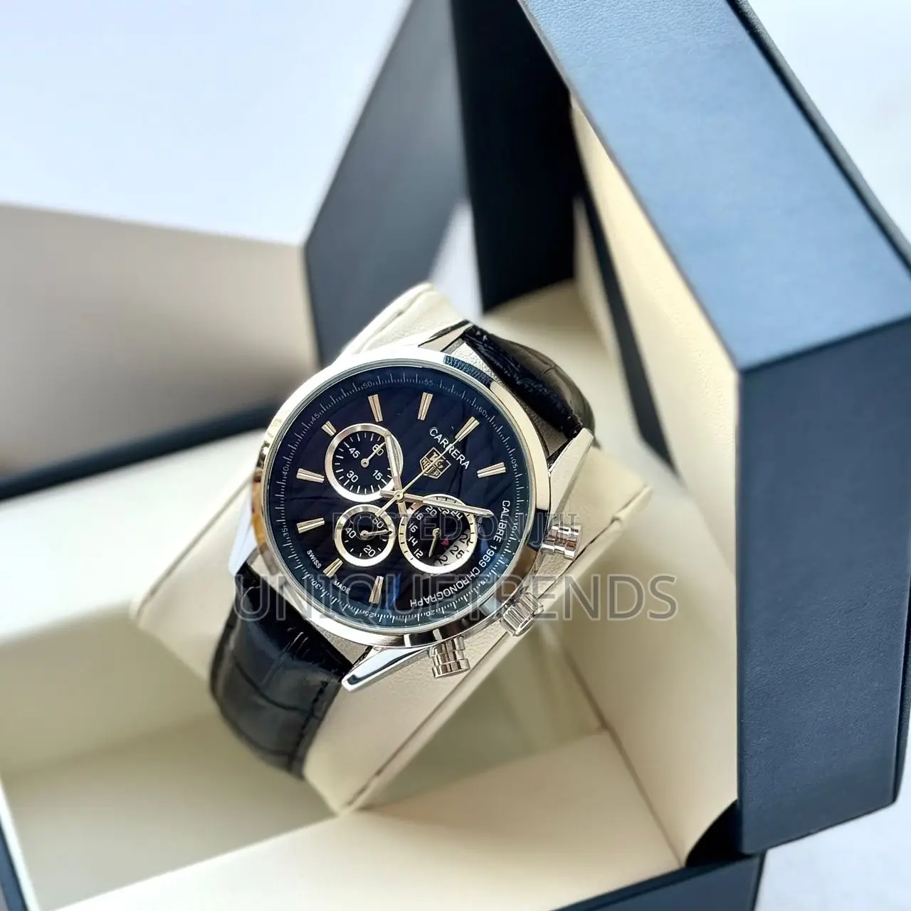 Executive Leather Wrist Watches