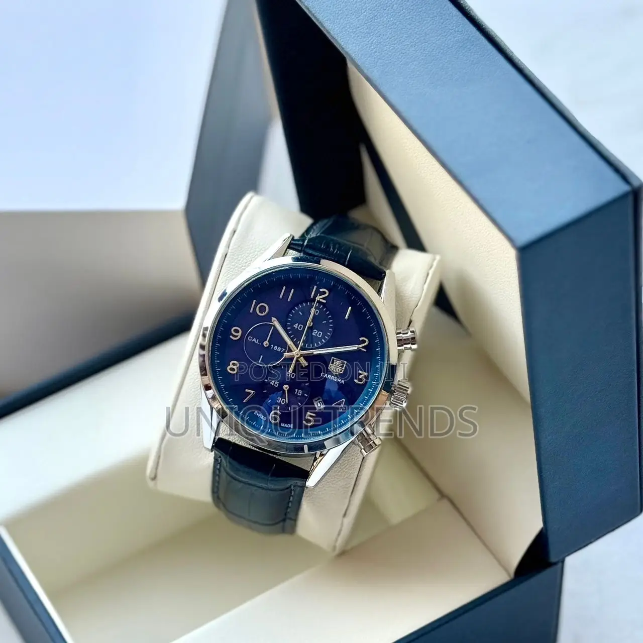 Executive Leather Wrist Watches