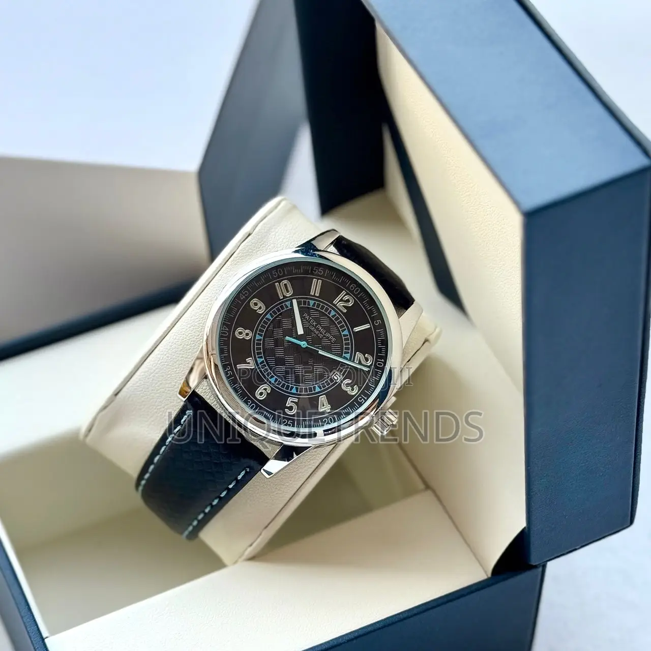 Executive Leather Wrist Watches