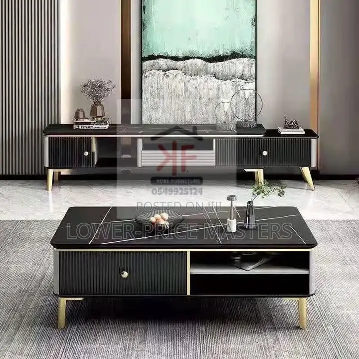 Glass / Marble Tv Stand and Center Table