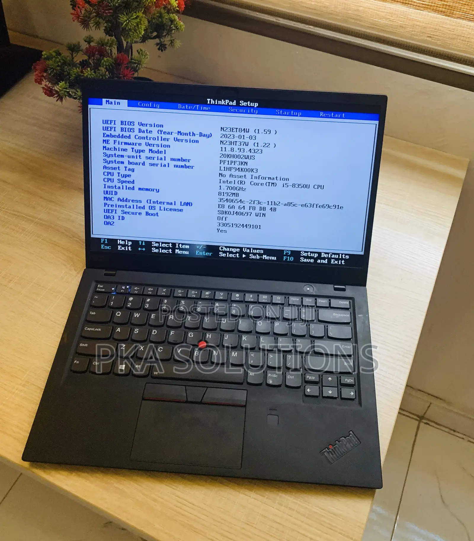 Laptop Lenovo ThinkPad X1 Carbon 8GB Intel Core I5 SSD 256GB