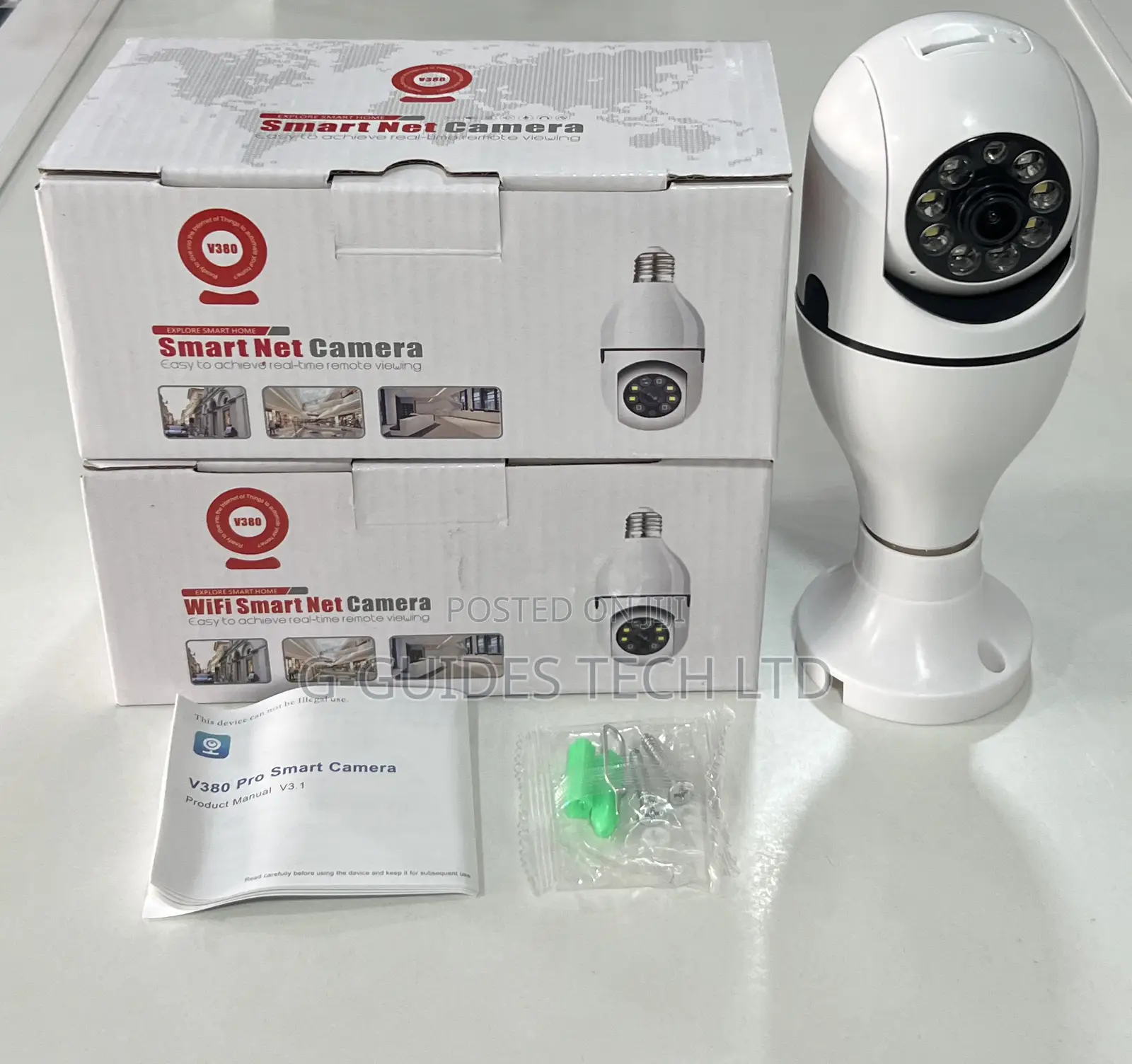 360° Wifi Bulb Camera, 360° Wifi Smart PTZ Bulb Camera