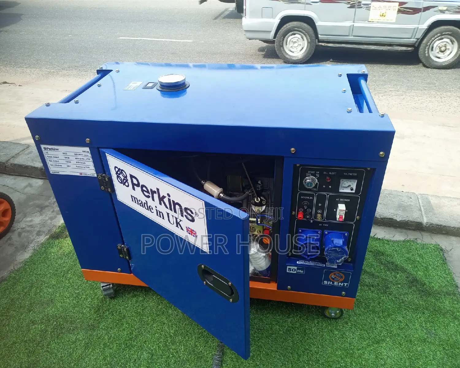 UK Generator 15kva Perkins Single Door Generator 16500w 230v