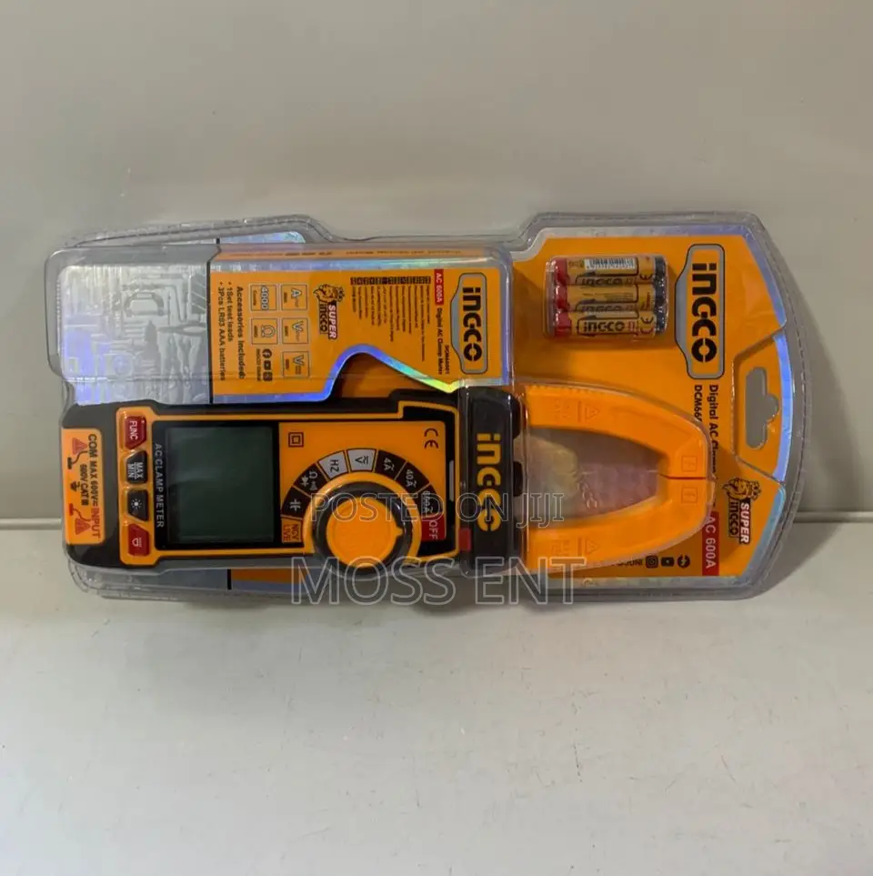 Digital Ac Clamp Meter Ac 600a - Dcm66001