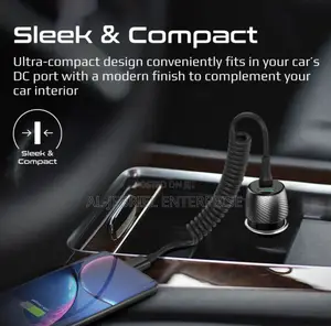Promate Powerdrive-33pdc QC Car Charger With USB-C Cable