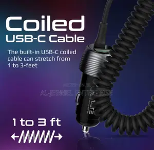 Promate Powerdrive-33pdc QC Car Charger With USB-C Cable