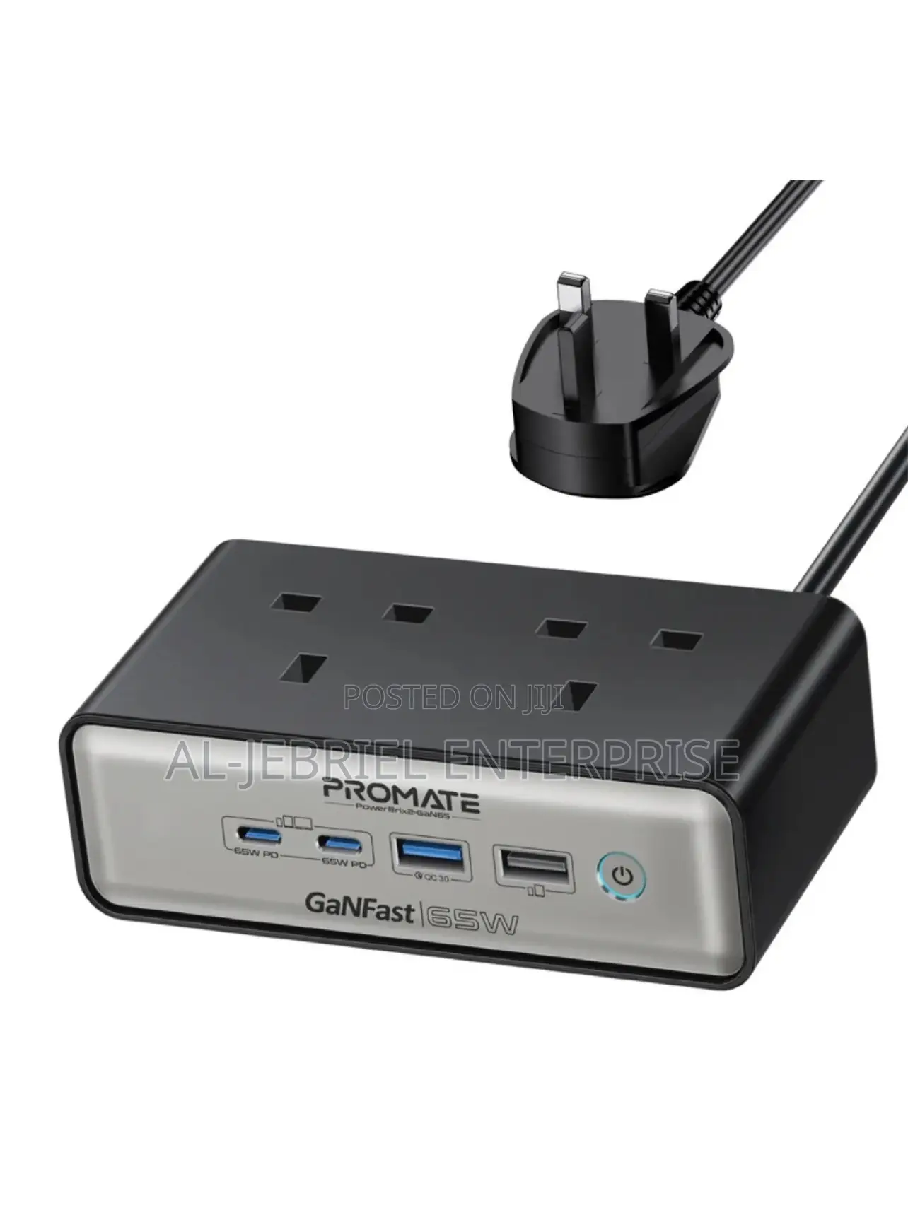 Promate Powerbrix-2 65W, 6-in-1 Charging Station, USB AC