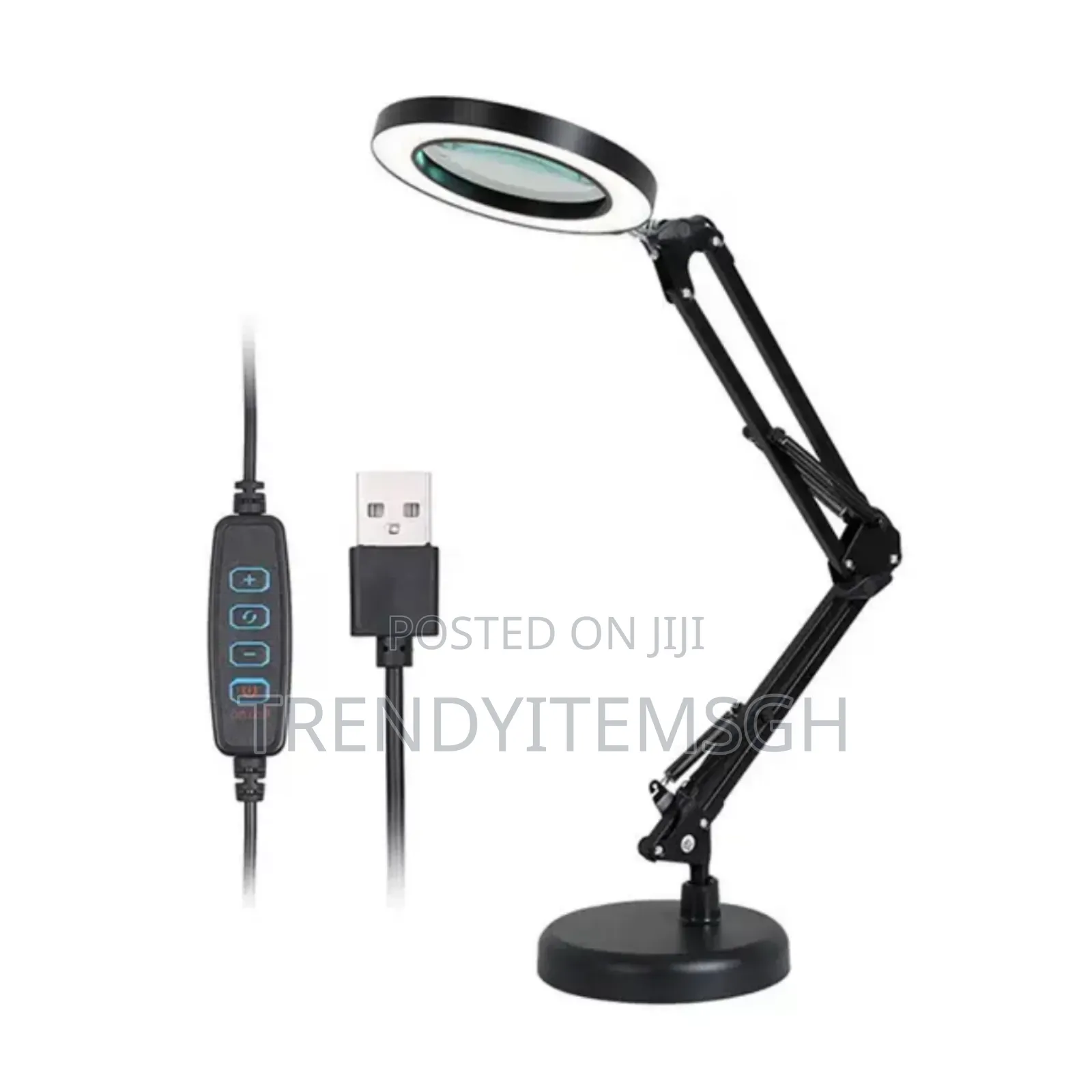 3 Colour Temperature Led Magnifier Table Study Lamp