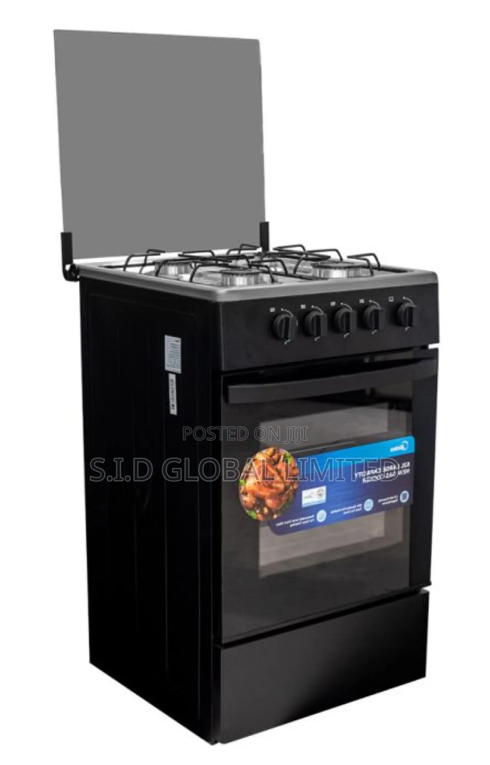 Savor the Magic of MIDEA-4-BURNER-GAS-COOKER-BLACK-MIRROR