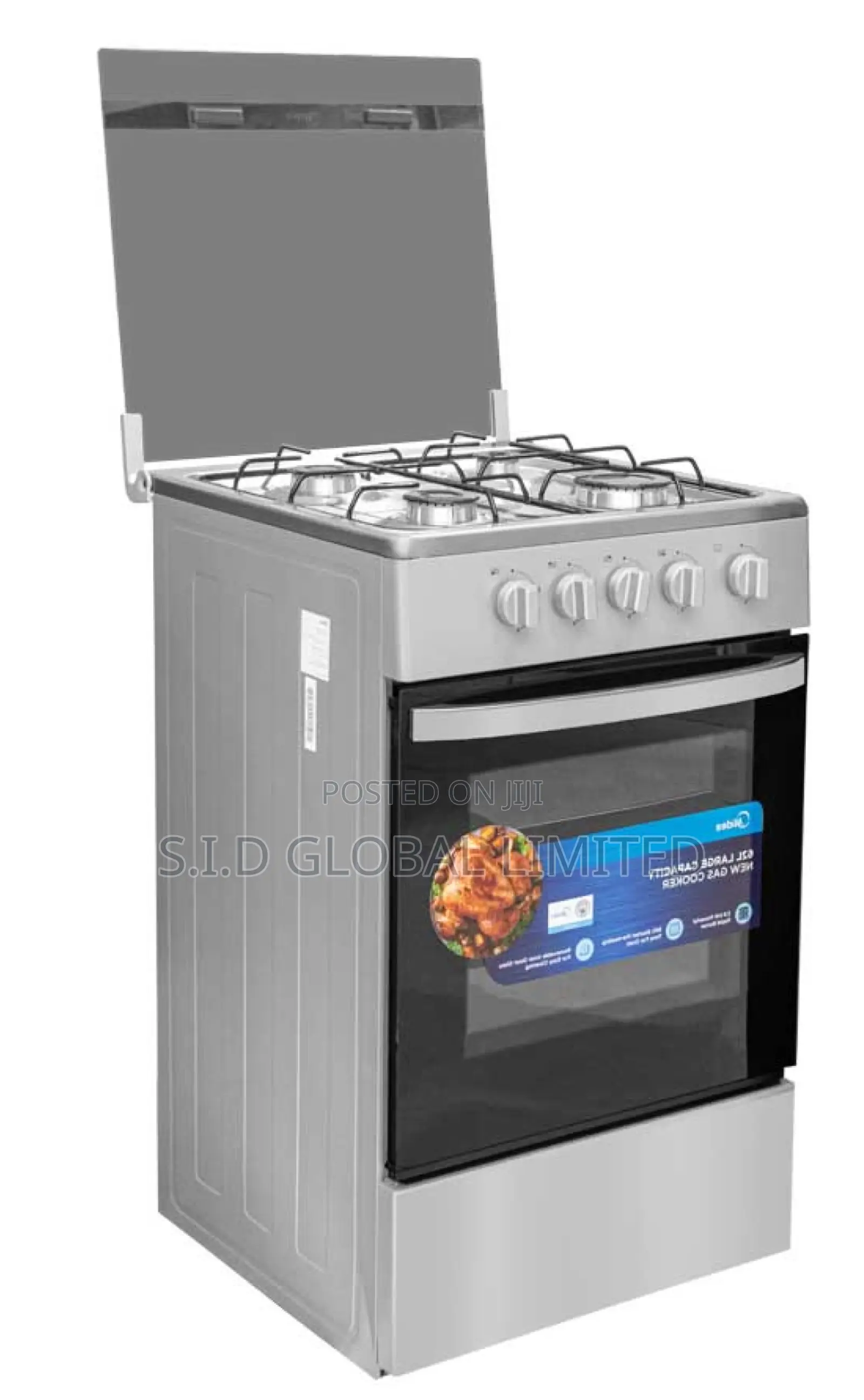 Unparalleled Quality MIDEA-4-BURNER-GAS-COOKER-SILVER-MIRROR